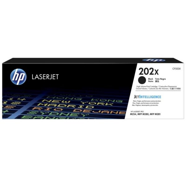Toner Hp 202X (CF500X) negro 3,200pag