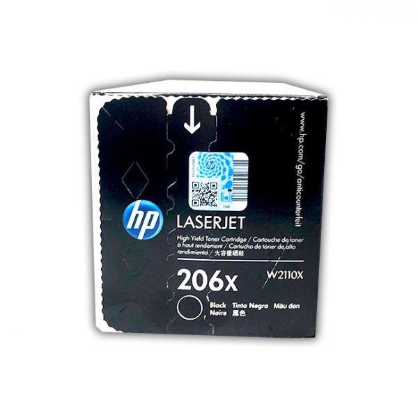 Tóner Hp 206X (W2110X) Negro 3,150 Pág Color LaserJet Pro M454