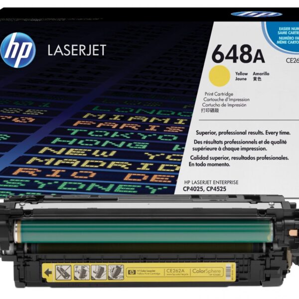 Tóner Hp (648A) CE262A Yellow CP4525 11,000 Pag