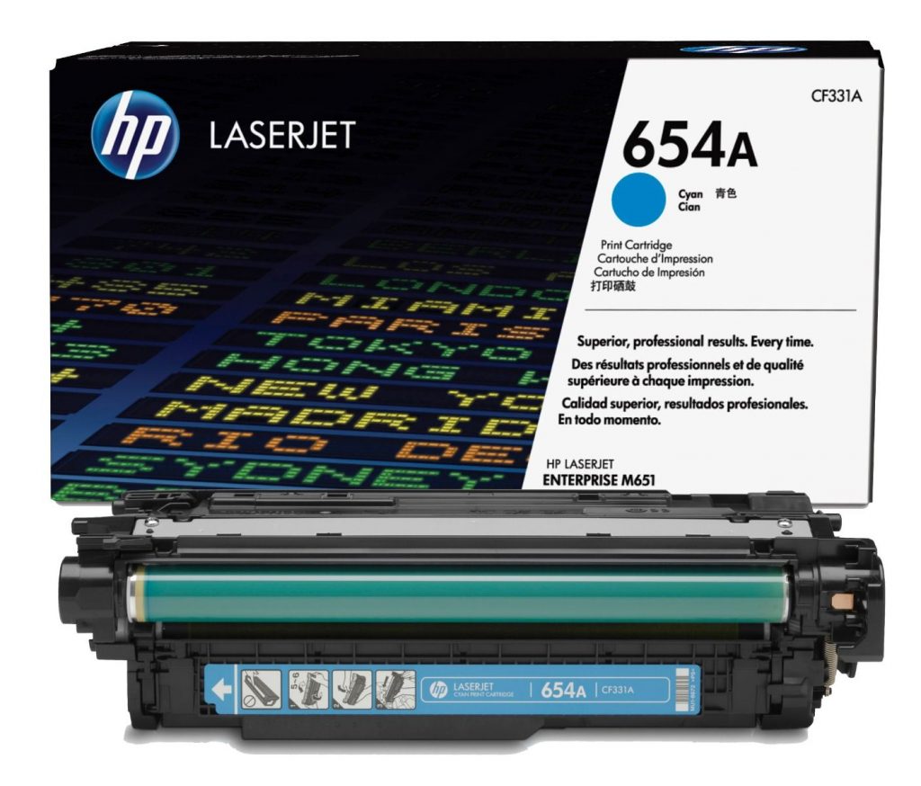 Tóner Hp 654A (CF331A) Cyan 15,000 Pag Color LaserJet Enterprise M651dn