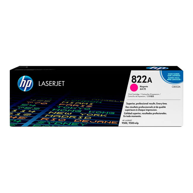 Tóner Hp C8553A (822A) Magenta 25,000 Tóner Hp C8553A (822A) Magenta 25,000pag.
