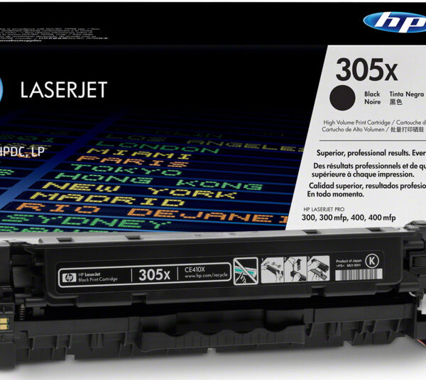 Tóner Hp CE410X (305X) Negro 4,000 Pag