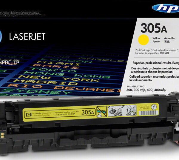 Tóner Hp CE412A (305A) Yellow 2,600 Pag