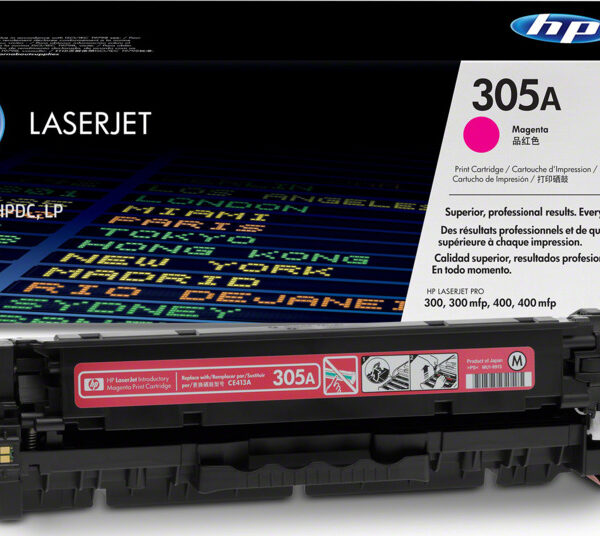 Tóner Hp CE413A (305A) Magenta 2,600 Pag