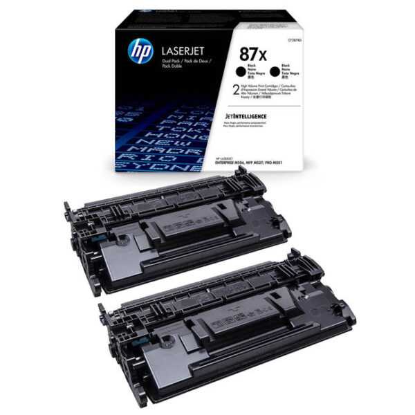 Tóner Hp CF287XD (87XD) Negro (Dual Pack) 36,000 Pag