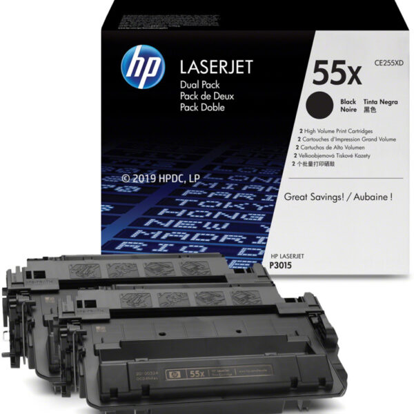 Toner hp CE255XD (55XD) Negro 25,000pg