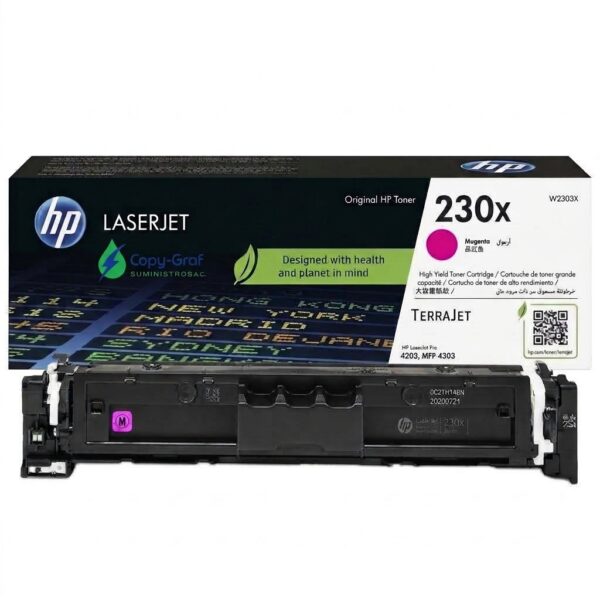 TONER HP W2303X (230X)MAGENTA LaserJet Pro 4203,Mfp 4303